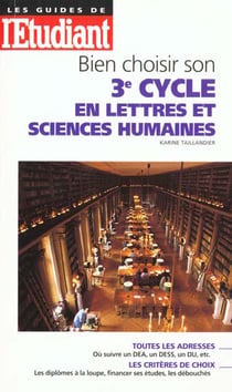 Bien choisir son 3eme cycle en lettres et sciences humaines
