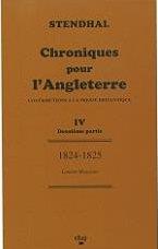 Chroniques pour l'Angleterre : contributions à la presse britannique t..5 - 1824-1825, lettres du petit neveu de Grimm