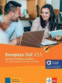 Kompass Daf : Allemand : C1.1 - Livre + cahier d'activités hybride