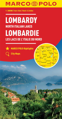 LOMBARDIE : LES LACS DE L'ITALIE DU NORD 1 : 200 000