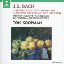Concertos pour violon bwv1041 & bwv1042 - concerto pour 2 violons bwv1043