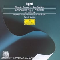 Chamber concerto-Ramifications-String quartet n 2-Aventures-Lux aeterna