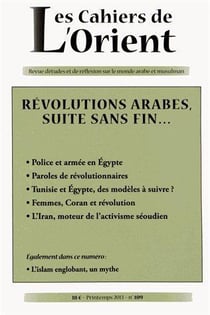 CAHIERS DE L'ORIENT n.109 : foi et culture