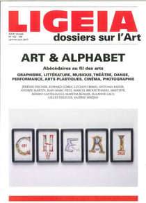 Revue Ligeia n.153/156 : art &  alphabet