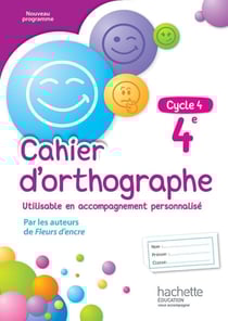 CAHIER D'ORTHOGRAPHE : français - 4ème - cahier d'exercices (édition 2016)