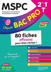 Objectif Bac Pro : MSPC - 2de, 1re, Terminale - 80 fiches efficaces pour bien réviser !