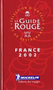 Le guide rouge france - edition 2002