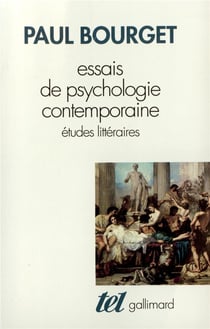 Essais de psychologie contemporaine - études littéraires