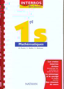 Interros lycee maths 1ere s