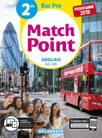 Match Point Anglais 2de Bac Pro (2019) - Pochette élève