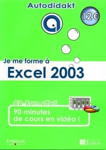 Je me forme à Excel 2003 : Avec CD-Rom 90 minutes de cours en vidéo !