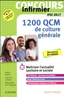Concours infirmier - 1 200 qcm de culture générale - ifsi 2017