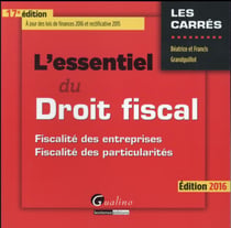 L'essentiel du droit fiscal 2016