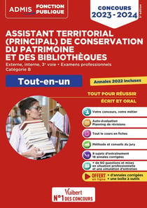 Concours assistant territorial et assistant principal de conservation du patrimoine et des bibliothèques