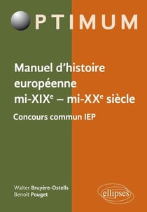 Manuel d'histoire européenne, mi-XIXe - mi-XXe siècle - Programme concours commun IEP