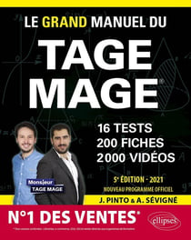 Le grand manuel du Tage Mage  n 1 des ventes  16 tests blancs + 200 fiches de cours + 2000 vidéos (édition 2021)