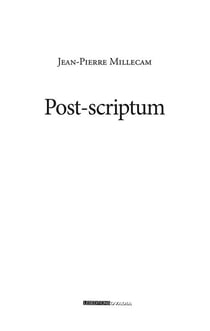 Post-scriptum