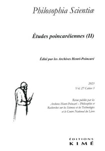 Revue Philosophia scientiae n.27 : La "parenthèse Vichy" ?