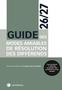 Guide des modes amiables de résolution des différends (édition 2026/2027)