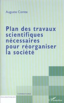 PLAN DES TRAVAUX SCIENTIFIQUES NÉCESSAIRES POUR RÉORGANISER LA SOCIÉTÉ