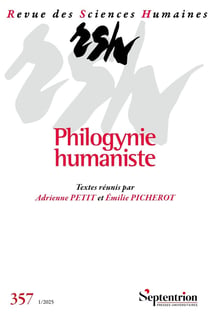 Revue des Sciences Humaines n.357 : Philogynie humaniste