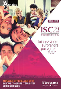Annales HEC (BCE) - annales officielles 2016 : banque commune d'épreuves CCIR corrigées (édition 2016/2017)