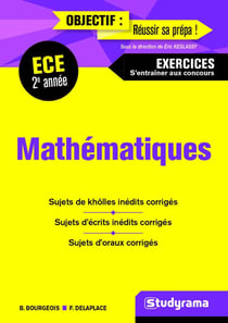 Mathématiques - ECE 2e année - s'entraîner aux concours - exercices