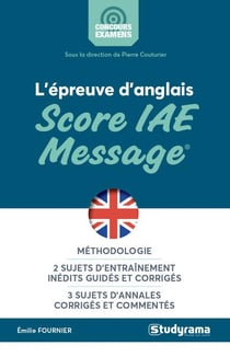 L'épreuve d'anglais - score IAE message
