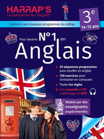 Harrap's Cahier de vacances : pour devenir n°1 en anglais - 3e