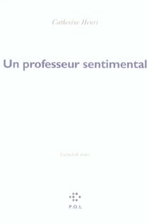 Un professeur sentimental - carnet de notes