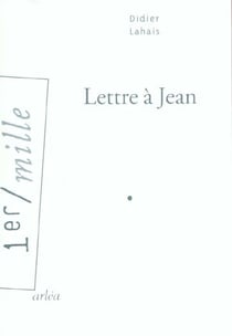 Lettre à Jean