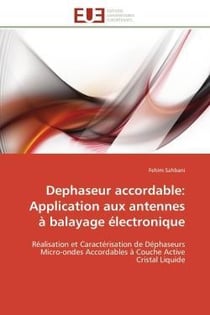 Dephaseur accordable: application aux antennes a balayage electronique - realisation et caracterisat