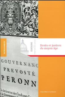 DROITS ET JUSTICES DU MOYEN ÂGE