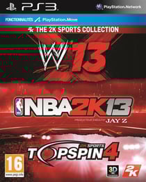 Triple pack sport (NBA 2k13, WWE 13, TOP SPIN 4) - Triple Pack