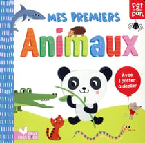 Mes premiers animaux - livre avec poster à déplier