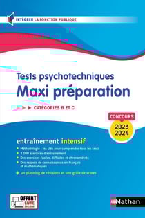 Tests psychotechniques - maxi préparation - catégories B et C (édition 2023/2024)