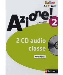 Azione ! niveau 2 2015 - 2 cd Audio classe