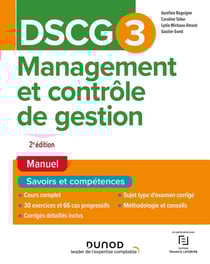 DSCG 3 : management et contrôle de gestion - manuel (2e édition)