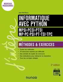 Informatique - prépas scientifiques - méthodes et exercices (2e édition)