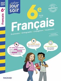 Cahier du jour / cahier du soir : Français - 6e