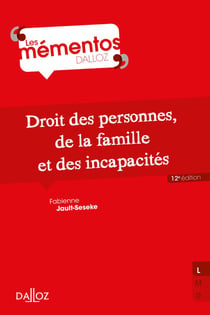 Droit des personnes, de la famille et des incapacités (12e édition)