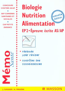 Biologie nutrition alimentation - 2e edition 2001