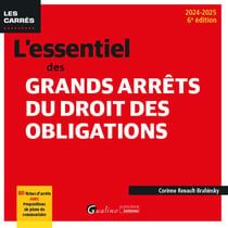 L'essentiel des grands arrêts du droit des obligations