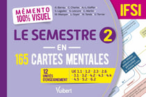 Mémento 100% visuel : Le semestre 2 en 165 cartes mentales IFSI : 12 unités d'enseignement : UE 1.1, 1.2, 2.3, 2.6, 3.1, 3.2, 4.2, 4.3, 4.4, 4.5, 5.2, 6.2