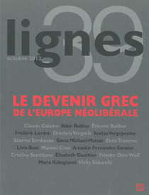 REVUE LIGNES n.39 : le devenir grec de l'Europe néolibérale