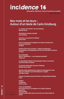 Nos mots et les leurs : autour d'un texte de Carlo Ginzburg (édition 2022)