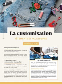 La customisation : vêtements et accessoires