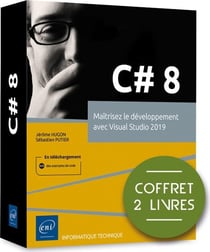 C# 8 - coffret de 2 livres : maîtrisez le développement avec Visual Studio 2019