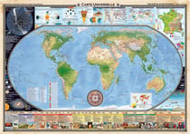 Carte universelle (100 cm x 68 cm) que rien ne te soit inconnu !
