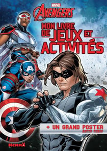 Avengers - mon livre de jeux et activités + un grand poster - faucon et soldat de l'hiver